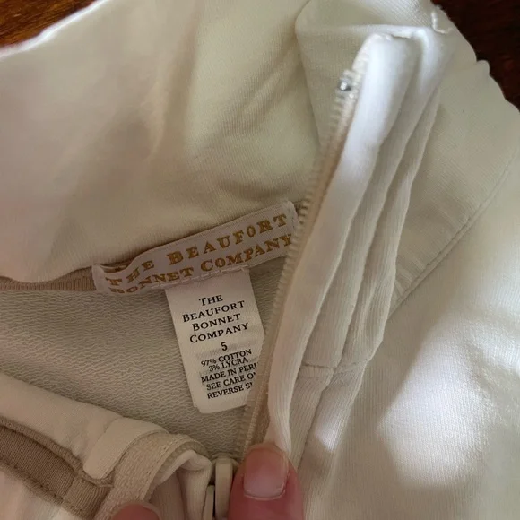 TBBC Hayword Half Zip Pullover Top Cream- sz 5 - Picture 3 of 6